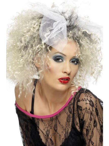 Feestbazaar 80's pruik wild blond