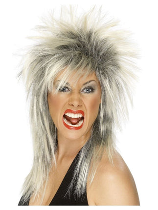 Feestbazaar 80's Rock Diva Pruik Blond