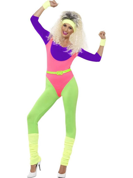 Feestbazaar 80's workout kostuum vrouw