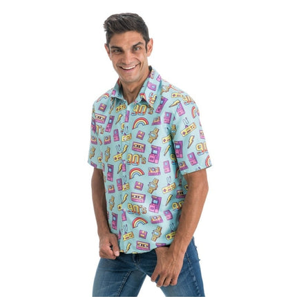 Feestbazaar 90's Blouse Blauw Michael