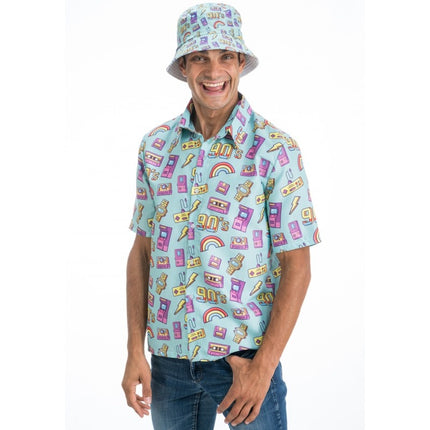Feestbazaar 90's Blouse Blauw Michael