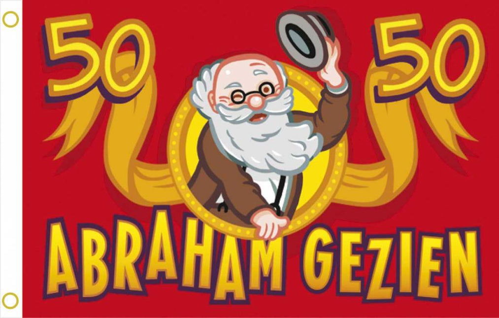 Feestbazaar Abraham vlag 90 x 60 cm