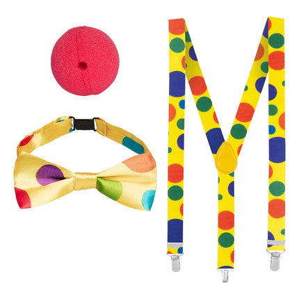 Feestbazaar Accessoireset Clown 3-Delig