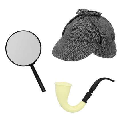 Feestbazaar Accessoireset Detective 3-Delig
