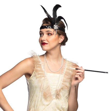 Feestbazaar Accessoireset Flapper Diva 3-Delig