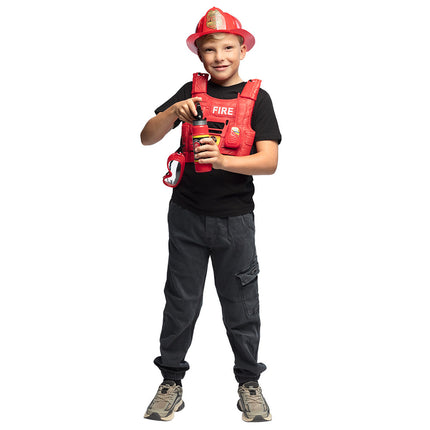 Feestbazaar Accessoireset met Vest Brandweer Kind 6-delig