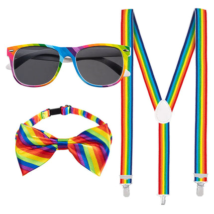 Feestbazaar Accessoireset Regenboog 3-Delig