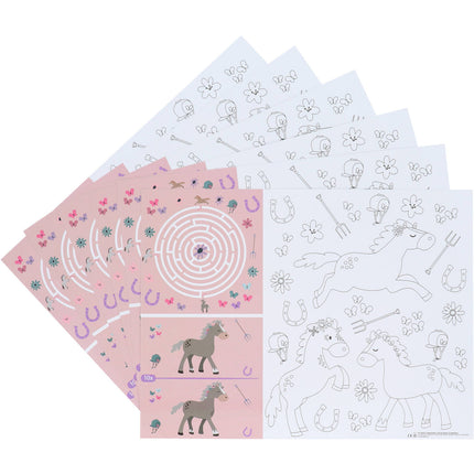 Feestbazaar Activiteiten Placemat Happy Horses (6st)