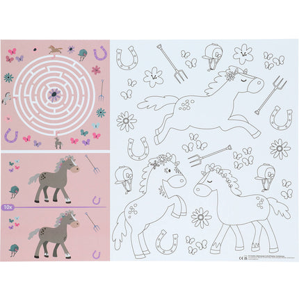 Feestbazaar Activiteiten Placemat Happy Horses (6st)