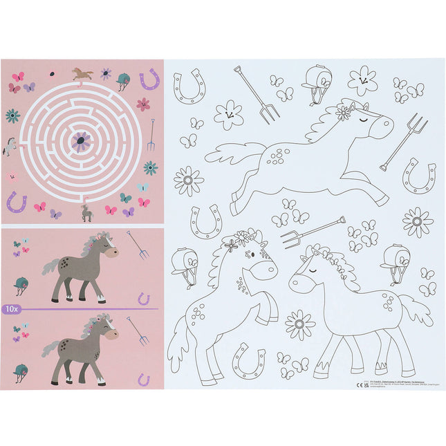 Feestbazaar Activiteiten Placemat Happy Horses (6st)
