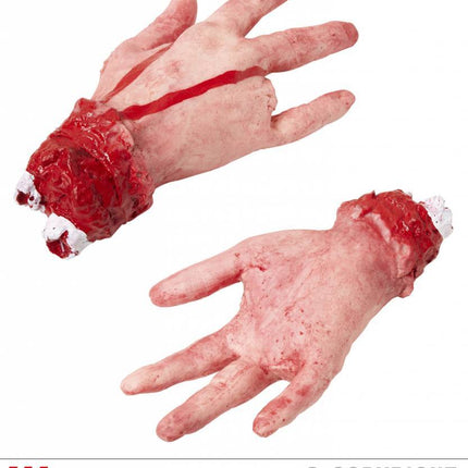 Feestbazaar Afgehakte hand met afgesneden vinger