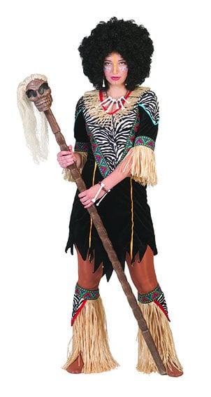 Feestbazaar Afrikaanse vrouw kostuum