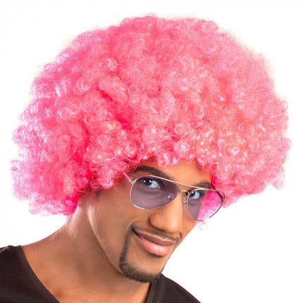 Feestbazaar Afropruik krul Roze