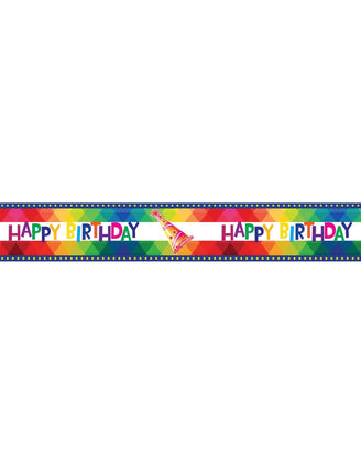 Feestbazaar Afzetlint Happy Birthday 610cm