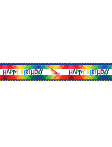Feestbazaar Afzetlint Happy Birthday 610cm