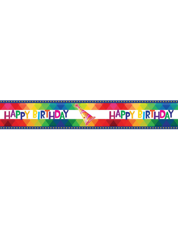Feestbazaar Afzetlint Happy Birthday 610cm