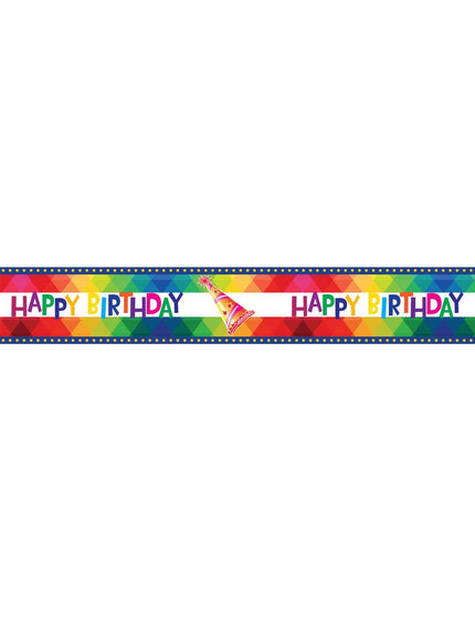Feestbazaar Afzetlint Happy Birthday 610cm