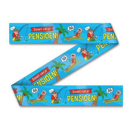 Feestbazaar Afzetlint Pensioen Cartoon (12m)