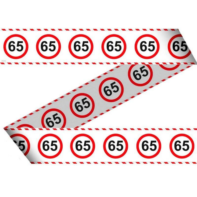 Feestbazaar Afzetlint Verkeersbord 65