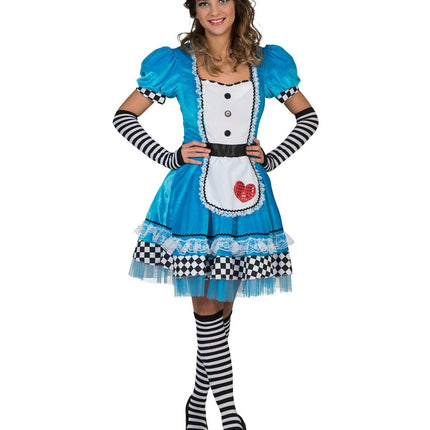 Feestbazaar Alice In Wonderland Jurk Dames