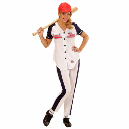 Feestbazaar All Star Honkbal Vrouw Kostuum
