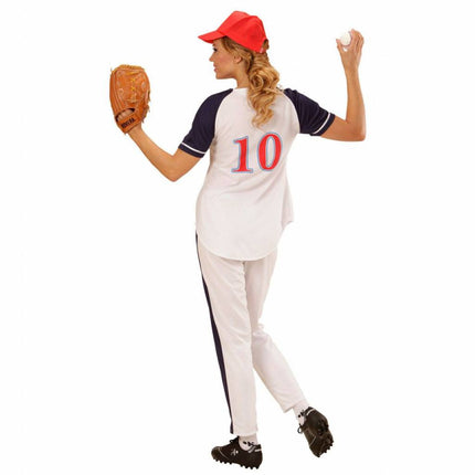 Feestbazaar All Star Honkbal Vrouw Kostuum