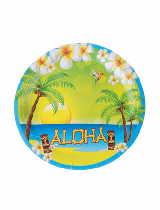 Feestbazaar Aloha borden 8 stuks