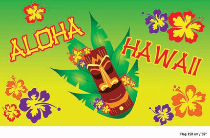 Feestbazaar Aloha Hawaii vlag 150cm