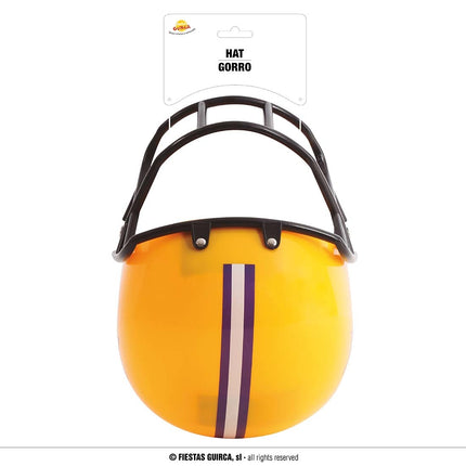 Feestbazaar American Football Helm Geel