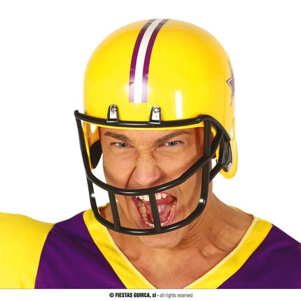 Feestbazaar American Football Helm Geel