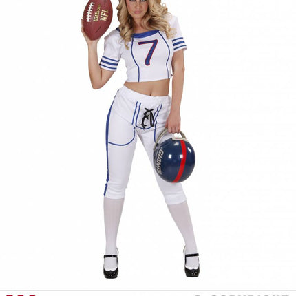 Feestbazaar American Football kostuum dame