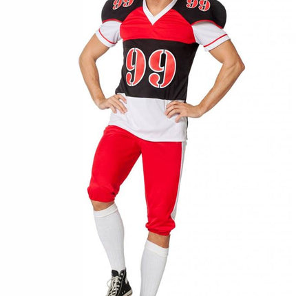 Feestbazaar American Football kostuum heren