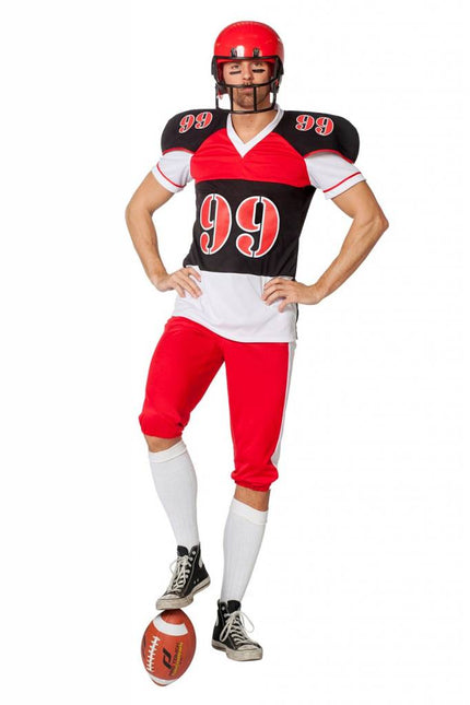 Feestbazaar American Football kostuum heren
