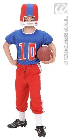 Feestbazaar American Football speler kind kostuum
