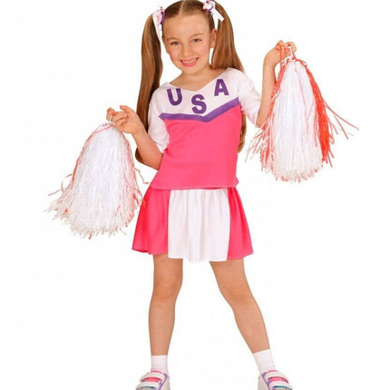 Feestbazaar Amerikaanse Cheerleader kostuum Kind