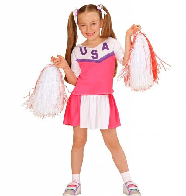 Feestbazaar Amerikaanse Cheerleader kostuum Kind