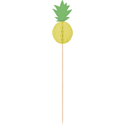 Feestbazaar Ananas Honeycomb Cocktail Prikkers (10st)