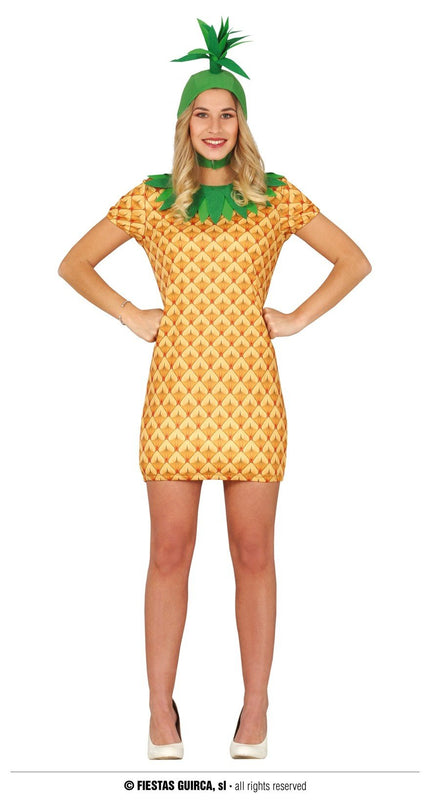 Feestbazaar Ananas Outfit Vrouw