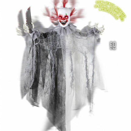 Feestbazaar Animatie Killer Clown met licht en geluid