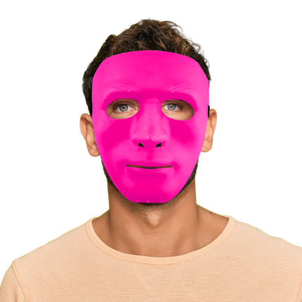 Feestbazaar Anonymus Masker Fuchsia
