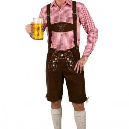 Feestbazaar Apres Ski Broek Kort Donker Bruin Paul