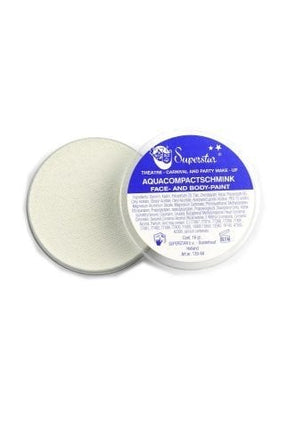 Feestbazaar Aqua compact schmink skull wit nr.22