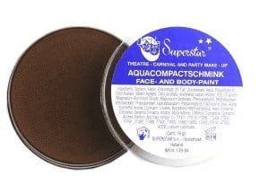 Feestbazaar Aqua compactschmink donkerbruin 16gr nr.25