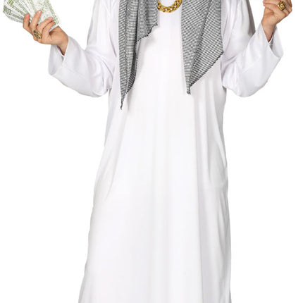 Feestbazaar Arabische Olie Sjeik Kostuum Man