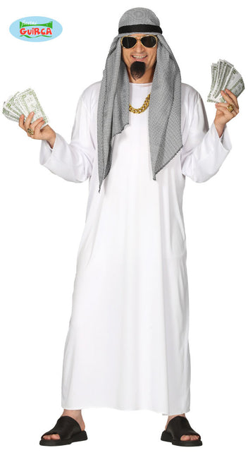 Feestbazaar Arabische Olie Sjeik Kostuum Man