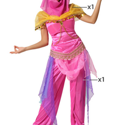 Feestbazaar Arabische Prinses Kostuum Pink Dames