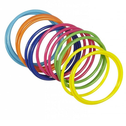 Feestbazaar Armband 18 ringen neon multikleuren