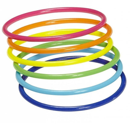 Feestbazaar Armband 18 ringen neon multikleuren
