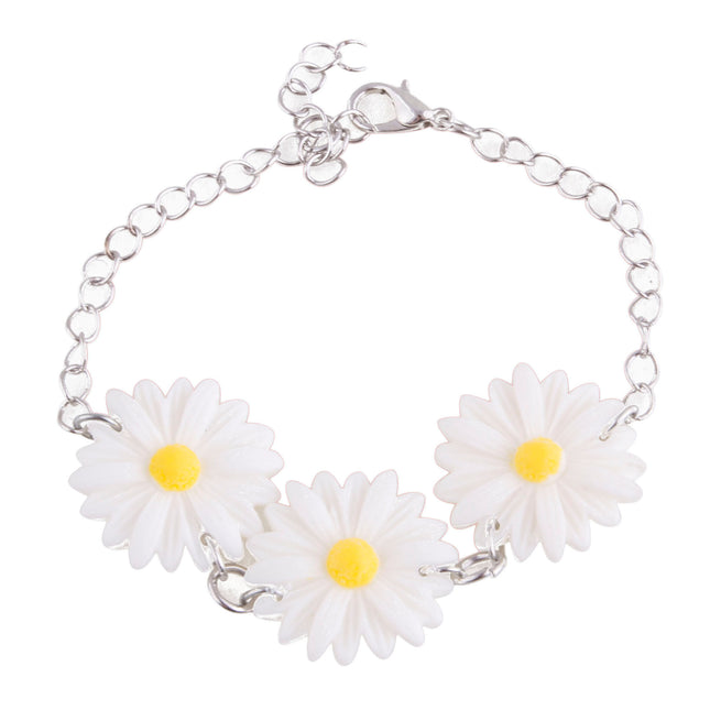 Feestbazaar Armband met Madeliefjes