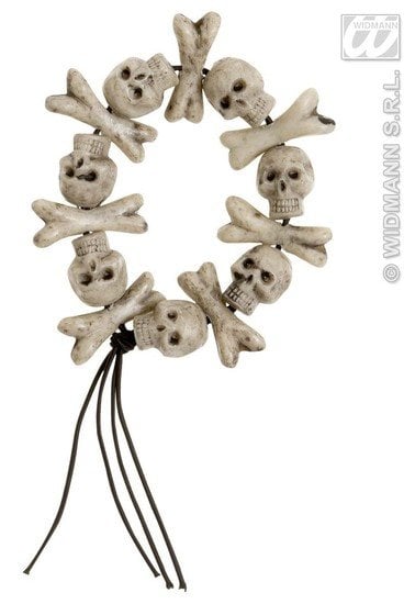 Feestbazaar Armband met schedels en botten